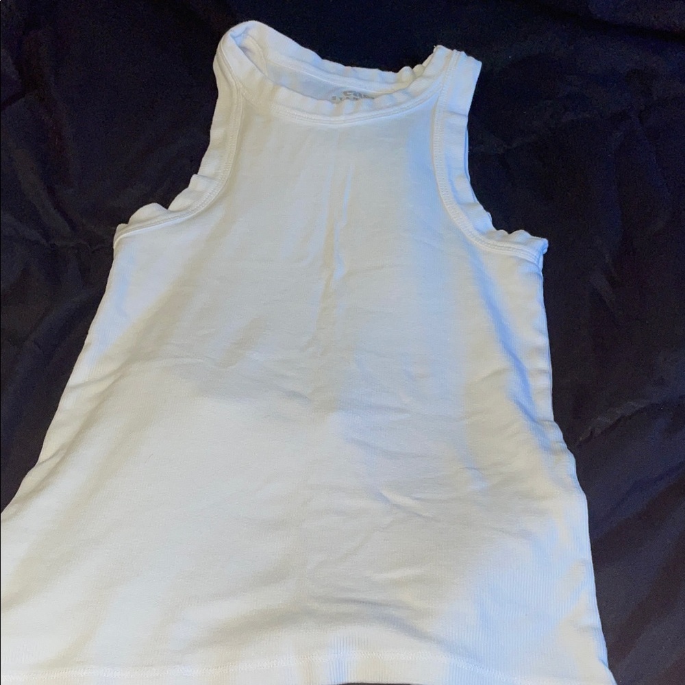 GAP Ivory Sleeveless Tank Top